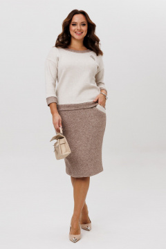 Джемпер, юбка Galean Style 786.1 коричневый - фото 1