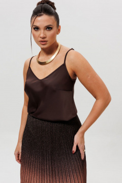 Блуза Mislana 1164бл_шоколад - фото 5