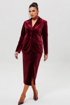 Жакет, юбка Mislana 1165/1 бордо - фото 1