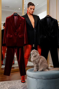 Брюки, жакет Mislana 1169/1 бордо - фото 5