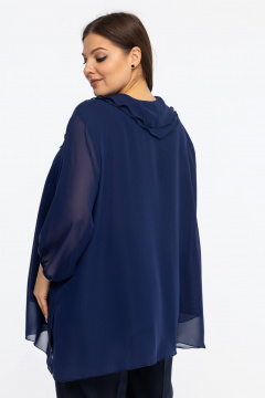 Блуза Avila 1006 темно-синий - фото 4