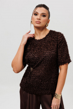 Блуза Mislana 1280 шоколад - фото 1