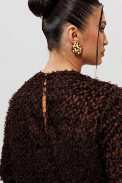 Блуза, брюки Mislana 1280к шоколад - фото 3