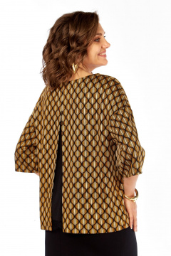 Блуза, юбка Matini 1.1805 черно-коричневый - фото 5