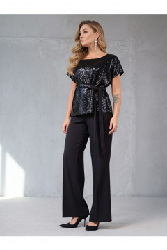 Блуза Erika 1745 черный - фото 2