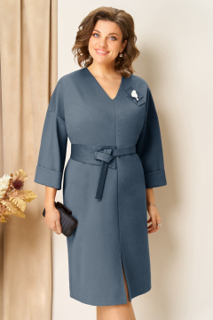 Платье VOLNA 1443 серо-голубой - фото 3