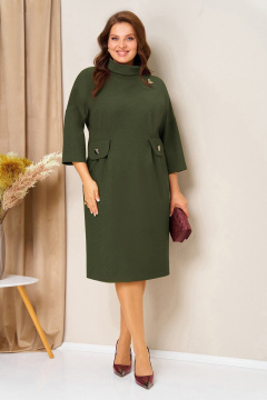 Платье VOLNA 1448 хаки - фото 1