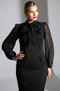 Платье Мода Юрс 25-2779 черный - фото 3