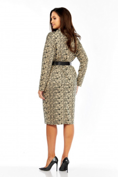 Джемпер, юбка Милора-стиль 968/1 бежевый - фото 4