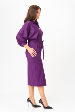 Платье Michel chic 2189 сливовый - фото 4