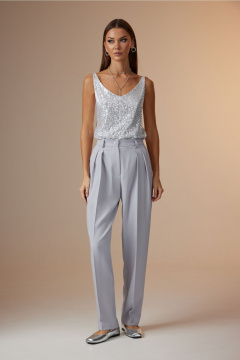 Брюки, жакет, топ N.O.W. 1627 серый - фото 5