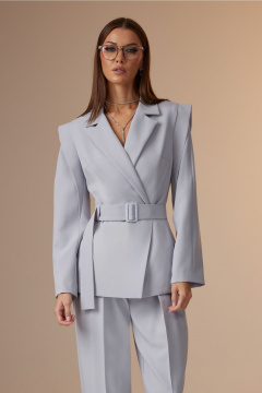 Брюки, жакет, топ N.O.W. 1627 серый - фото 2