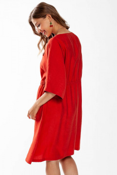 Летнее свободное платье с кулиской и карманами Femme & Devur 8784 1.9F(170) - фото 3