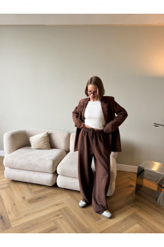 Брюки THE.WOMAN 0380 шоколад - фото 1