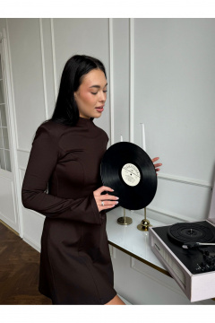 Платье THE.WOMAN 0388 шоколад - фото 4