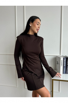 Платье THE.WOMAN 0388 шоколад - фото 2