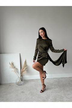 Платье THE.WOMAN 0387 оливковый - фото 1