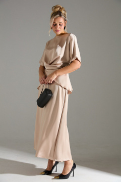 Блуза, юбка LM К1180114 золотой - фото 2