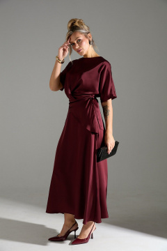 Блуза, юбка LM К1180114 бордовый - фото 3