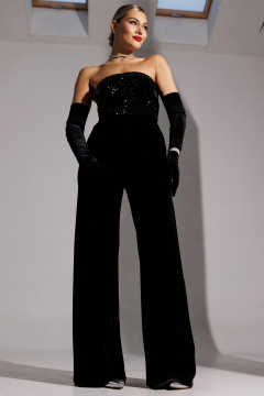 Брюки Мода Юрс 25-2947br черный - фото 3