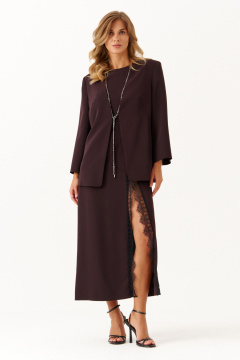 Жакет Панда 115530 коричневый - фото 3