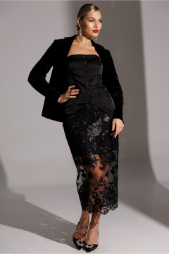 Юбка Мода Юрс 25-2946 черный - фото 5