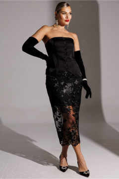 Юбка Мода Юрс 25-2946 черный - фото 2