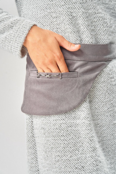 Платье Laikony L-573 серый_диагональ - фото 5