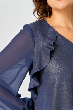 Платье EVA GRANT 7322А синий_баклажан - фото 2