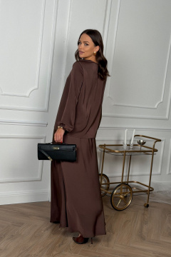 Блуза, юбка DAVA 2236 шоколадный - фото 5