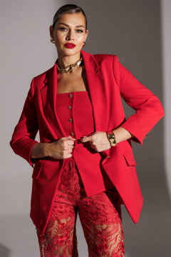 Жакет Мода Юрс 25-2951 красный - фото 4