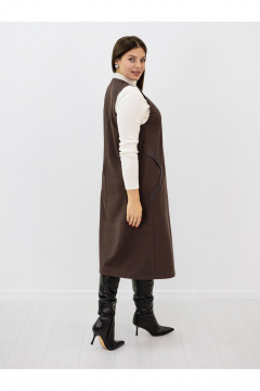 Платье Ollsy 01627 коричневый - фото 3