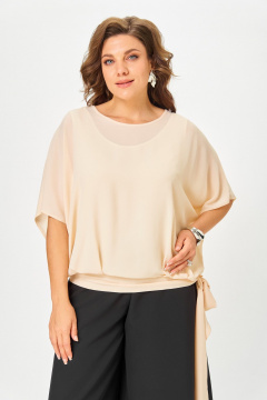 Брюки, топ ANASTASIA MAK 1287 черный+бежевый - фото 4