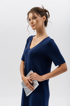 Платье Romgil РВ0408-ХМ2 индиго,черный - фото 4