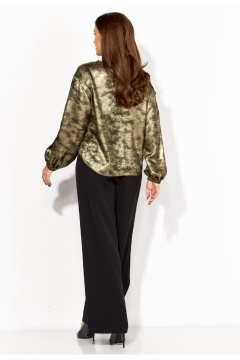 Блуза, брюки TAiER 1413 золото_черный - фото 5