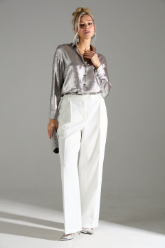 Блуза, брюки LM К146010 бежевый_шиммер - фото 2