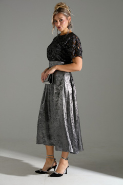 Платье LM М76 серый_шиммер - фото 5