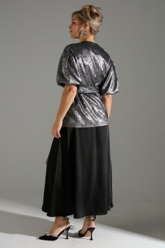 Жакет, юбка LM К1140110 серый_шиммер - фото 5