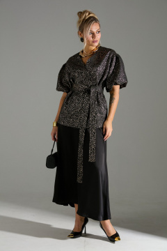 Жакет, юбка LM К1140110 парча - фото 3