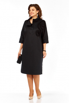 Платье БагираАнТа 1082А черный - фото 3