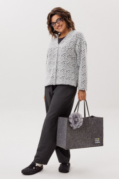 Жакет Anelli 1661 пушистый_лео - фото 3