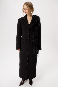 Пальто PiRS 6414 черный - фото 2