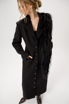 Пальто PiRS 6414 черный - фото 3