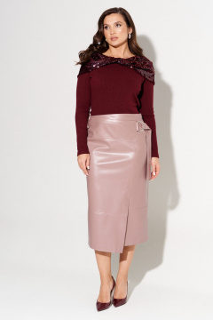 Джемпер AltaModa 1059 бордовый - фото 3