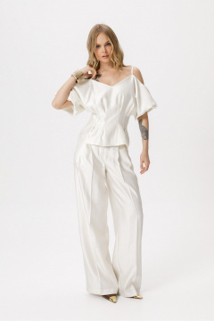 Брюки PiRS 6419 молочный - фото 2