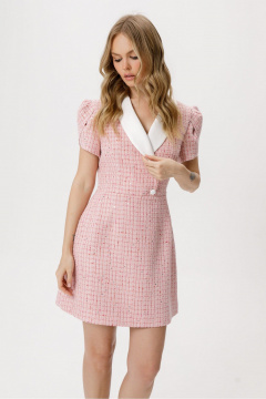Платье PiRS 6421 розовый - фото 4