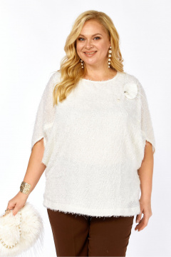 Блуза Элль-стиль 2423а  молоко - фото 4