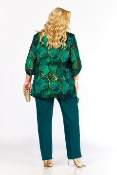 Блуза Элль-стиль 2263/14а изумруд - фото 5