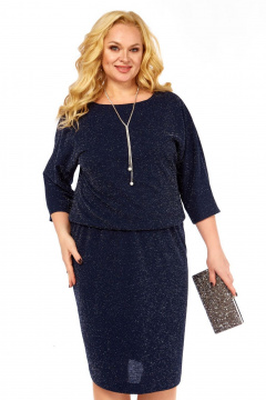 Платье СиБон 0178 темно-синий - фото 3