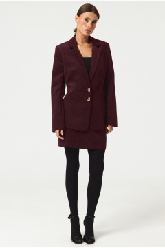 Жакет, юбка ATTIKA A3458 бордовый - фото 4